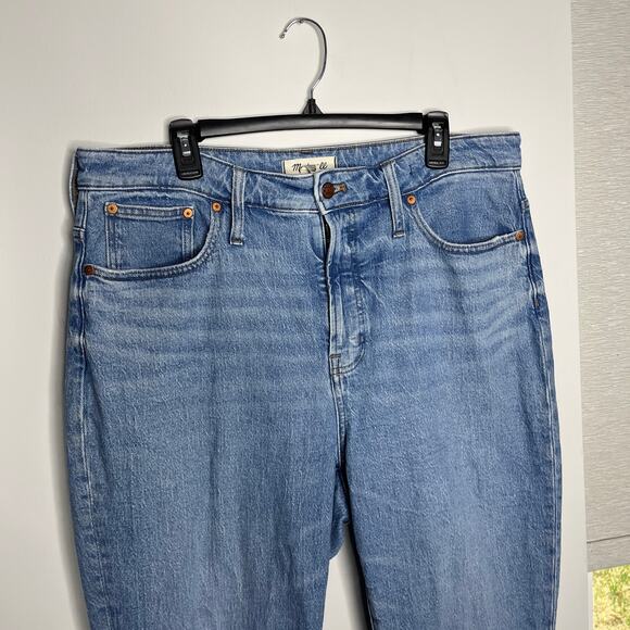 Madewell The Curvy Perfect Jean Womens 32 Tall Blue Tapered High Rise NA901 - Picture 2 of 10